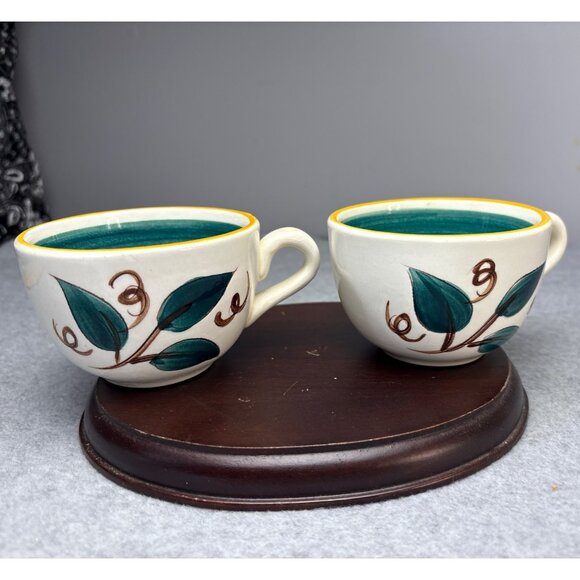 Stangl Pottery Fruit Cups Set of 2 with Floral Design Vintage - Picture 1 of 14
